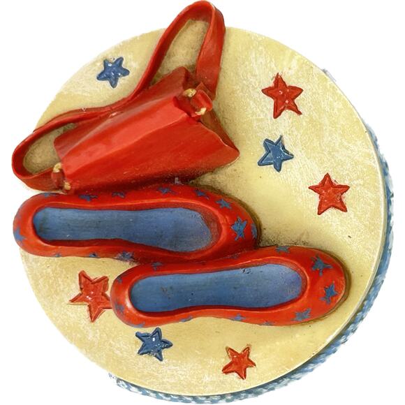 Hallmark Marjolein Bastin Party Shoes Trinket Box with Rubber Stamp - Picture 6 of 11